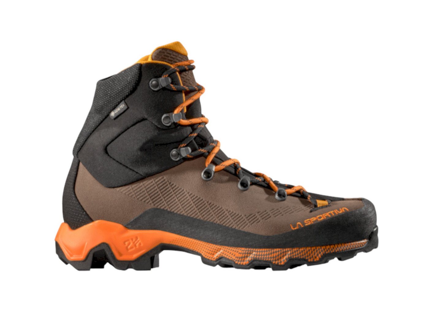 La Sportiva Aequilibrium Trek GTX (wasserdicht) braun/orange Herren Wanderschuh von La Sportiva