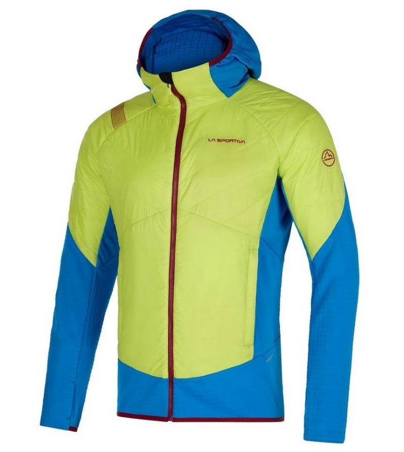 La Sportiva Laufjacke Hybridjacke Cambrenas 2.0 (leicht, winddicht) limegrün/elektrikblau von La Sportiva