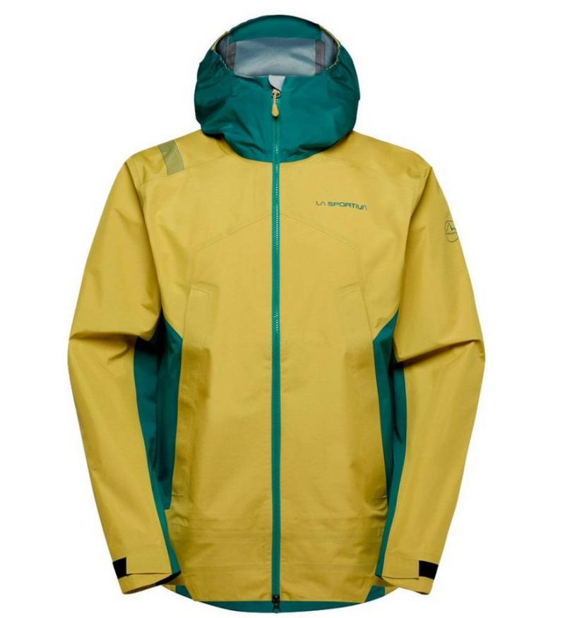 La Sportiva Softshelljacke Discover Shell (winddicht, wasserdicht) gelb/everglade Herren von La Sportiva