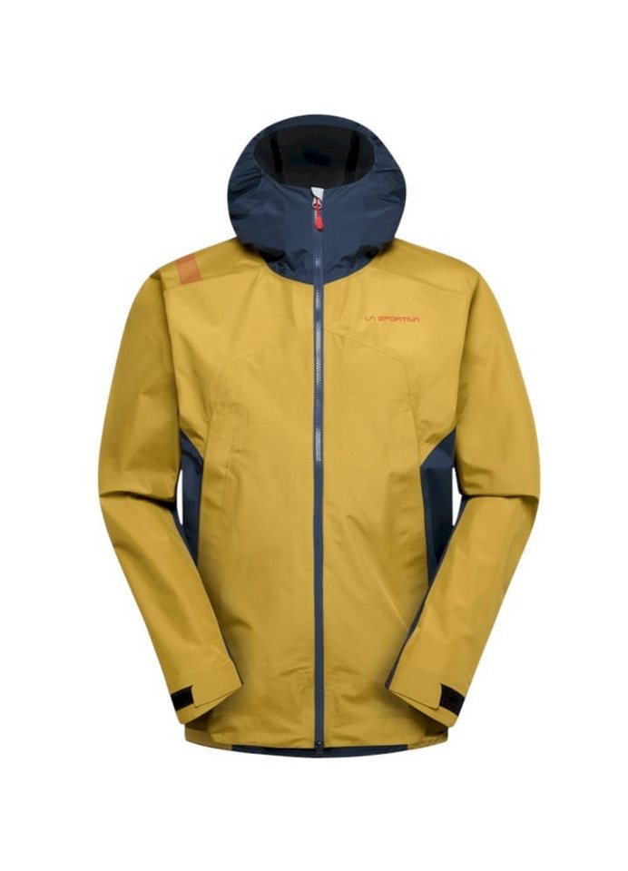 La Sportiva Softshelljacke Discover Shell (winddicht, wasserdicht) savanagelb/skyblau Herren von La Sportiva