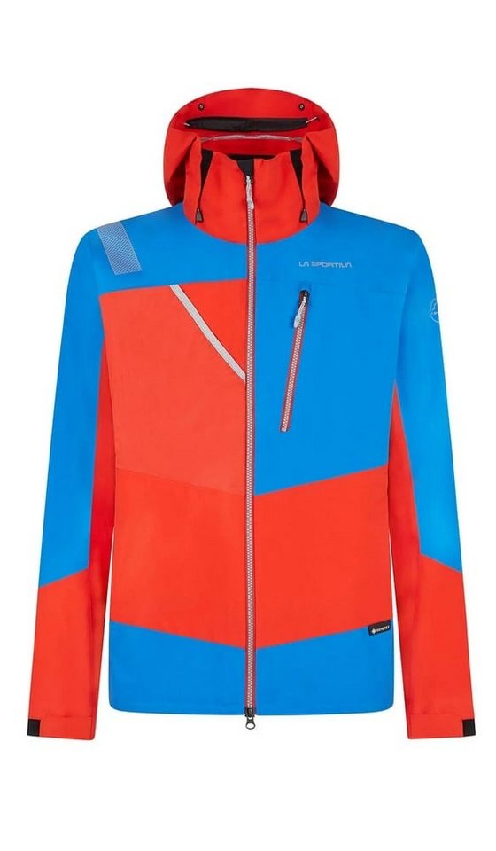 La Sportiva Softshelljacke Wanderjacke Alpine Guide GTX (wasserdicht) blau/rot Herren von La Sportiva