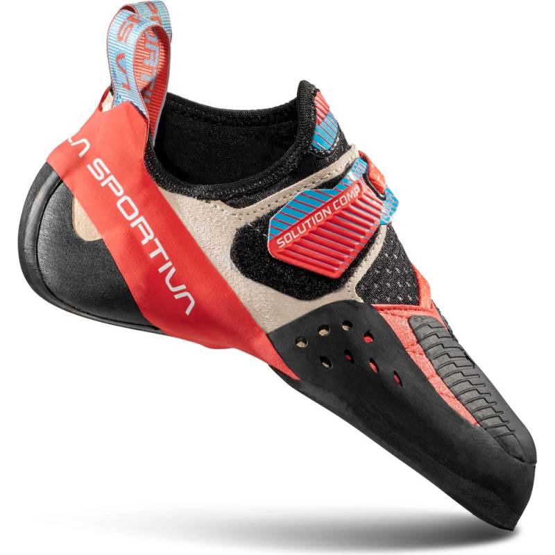 La Sportiva Solution Comp Damen Kletterschuh hibiscus malibu blue 40,5 von La Sportiva