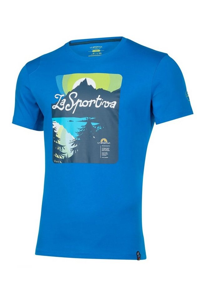 La Sportiva T-Shirt Wander-/Freizeit Lakeview (Baumwolle) elektrikblau Herren von La Sportiva