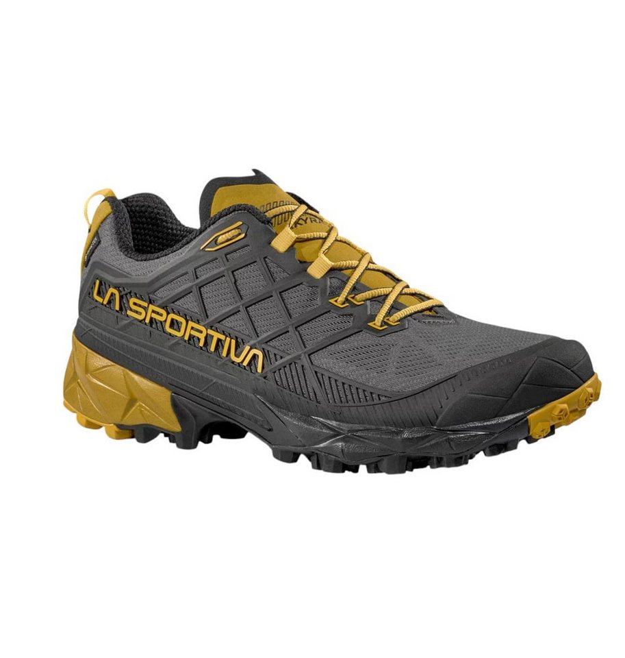 La Sportiva Trail-Laufschuhe Akyra II GTX (wasserdicht) carbongrau/gelb Herren Wanderschuh von La Sportiva