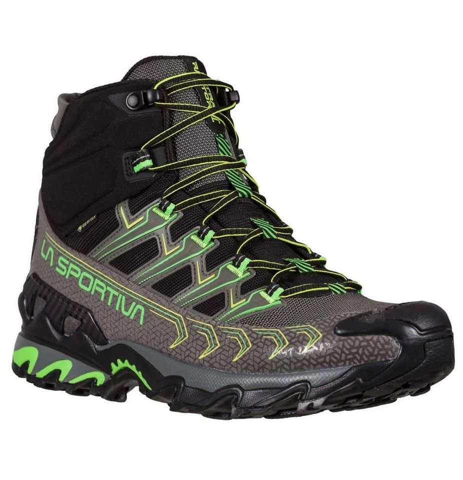 La Sportiva Trail-Laufschuhe Ultra Raptor II Mid GTX (wasserdicht) grau/lime Wanderschuh von La Sportiva