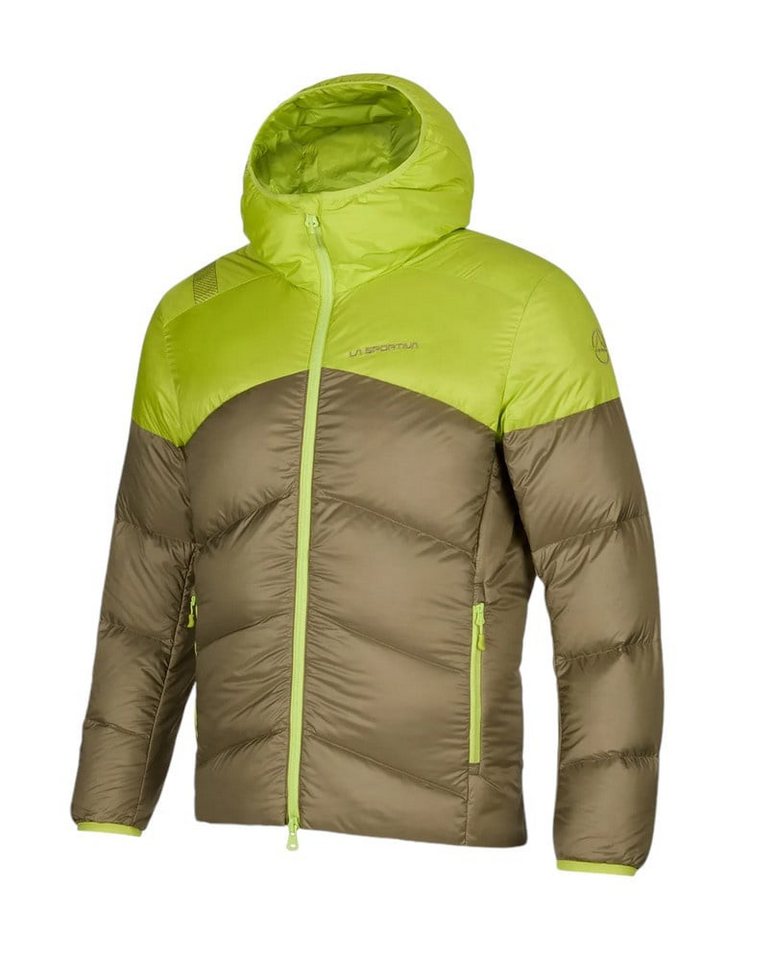 La Sportiva Winterjacke Nature Down (Primaloft Isolierung) hellbraun/lime Herren von La Sportiva