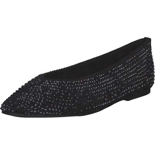 La Strada Damen Ballerinas Schwarz Textil, Größe:38, Farbauswahl:schwarz von La Strada