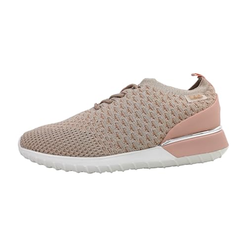 La Strada Damen Schuhe Sneaker Halbschuhe 2101381-4524 Nude/Silver Knitted (Numeric_39) von La Strada