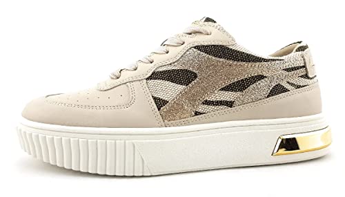 La Strada Damenschuhe Schnürschuhe Sportive Sneaker Beige Freizeit, Schuhgröße:37 EU von La Strada