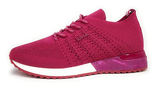 La Strada Fuchsia Knitted Sportliche Schnürschuhe für Damen von La Strada