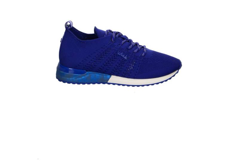 La Strada La Strada Blue Knitted Leinen-Stoff Schnürschuhe blau Schnürschuh von La Strada