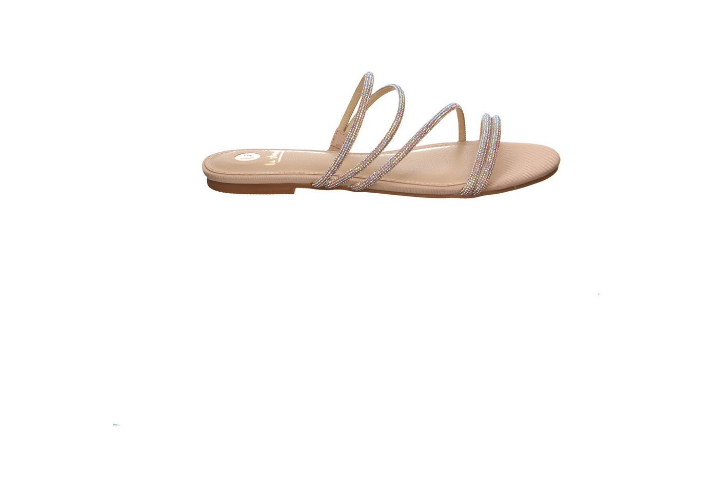 La Strada La Strada Metallic, Glanzleder Pantoletten braun Zehentrenner von La Strada