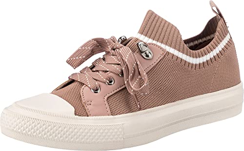 La Strada beige Knitted Sportliche Schnürschuhe für Damen von La Strada