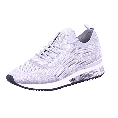 La Strada Damenschuhe Schnürschuhe Sportive Sneaker Grau Freizeit, Schuhgröße:EUR 37 von La Strada