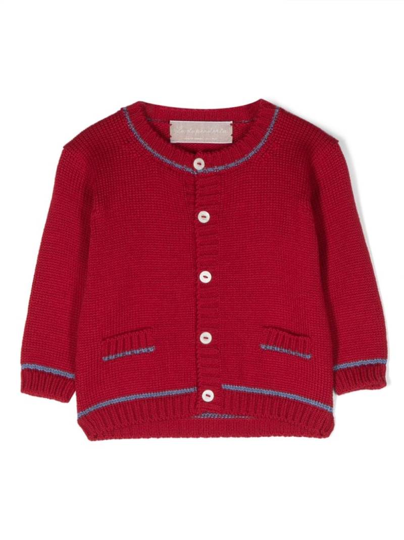 La Stupenderia Cardigan aus Merinowolle - Rot von La Stupenderia