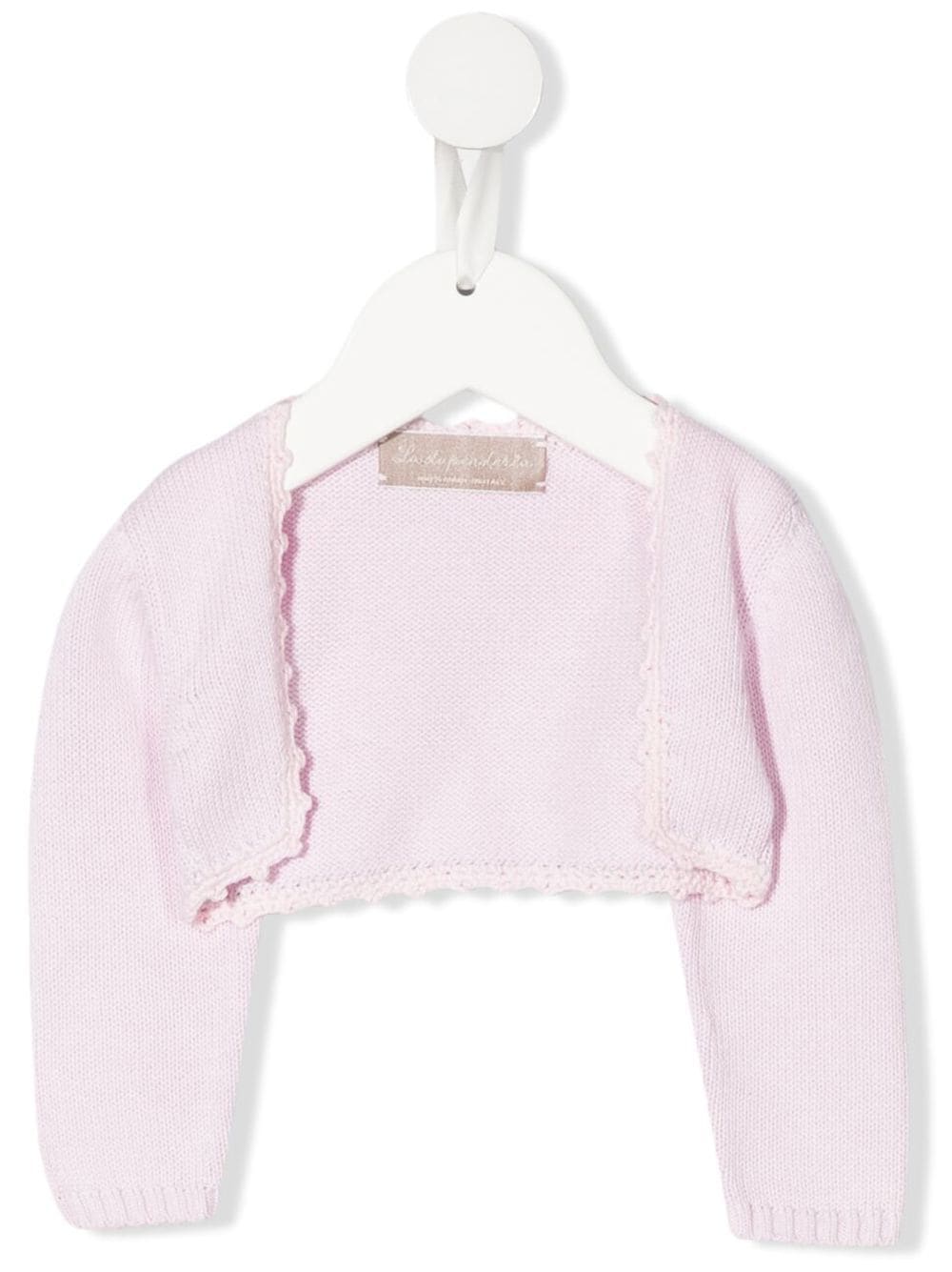 La Stupenderia Cropped-Cardigan aus Bio-Baumwolle - Rosa von La Stupenderia