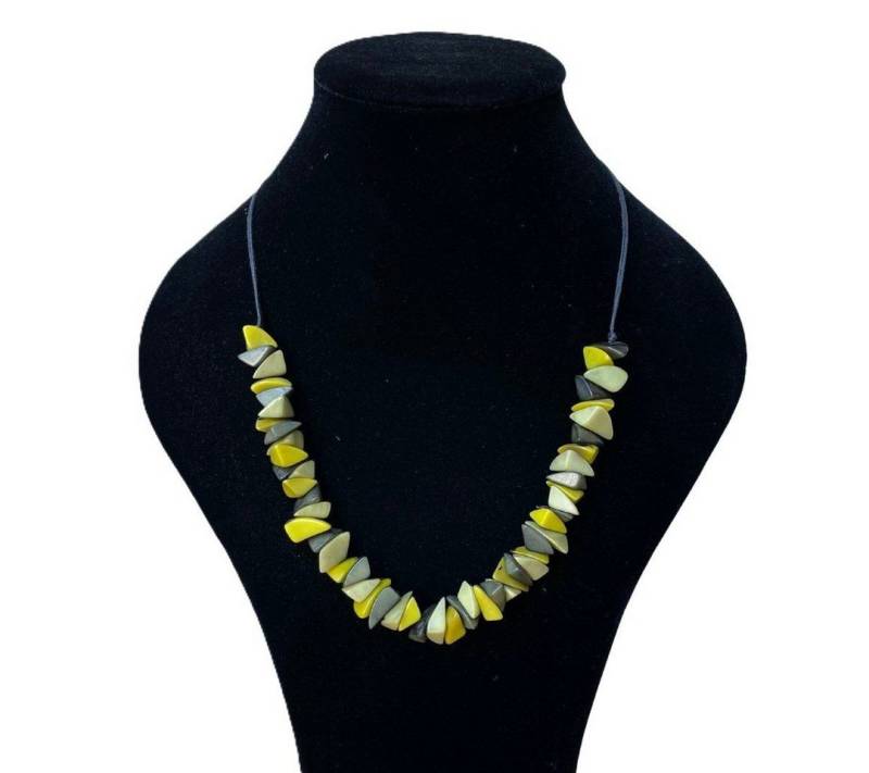 La Tagua Manufactura Lange Kette - handgefertigte Kette - Statementkette - Naturkette von La Tagua Manufactura