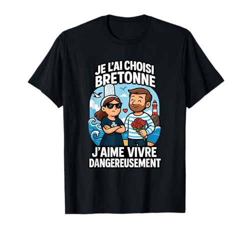 Bretagne Herren Bretonisches Paar - Bretonisch Kopf Humor T-Shirt Bretagne Herren Bretonisches Paar - Bretonisch Kopf Humor T-Shirt von La Tribu de l’Hermine Bretonne de la Bretagne