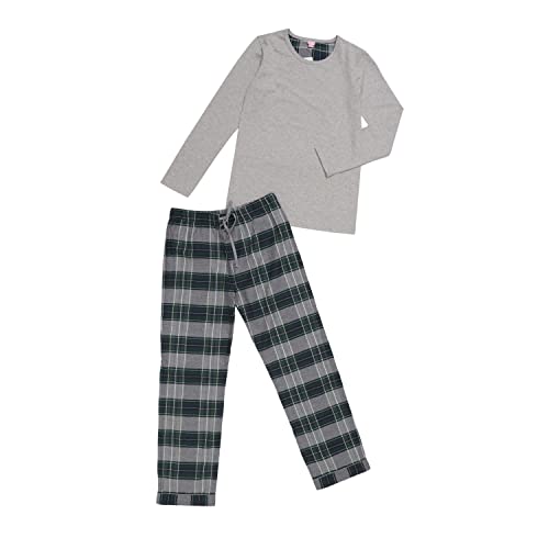 La-V Jungen Schlafanzug Grau-Grün Lang J35/Größe 164/170 von La-V