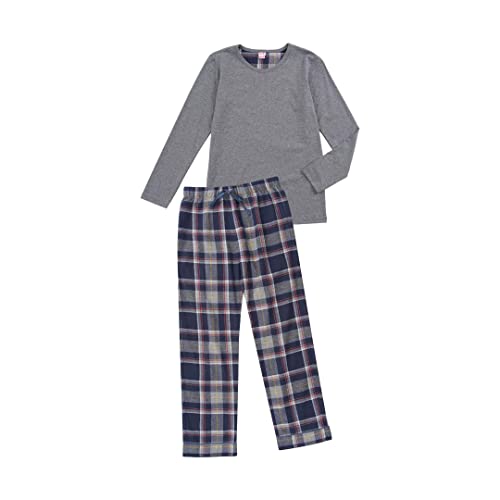 La-V Jungen Schlafanzug Grau-Navy Lang JH44/Größe 170/176 von La-V