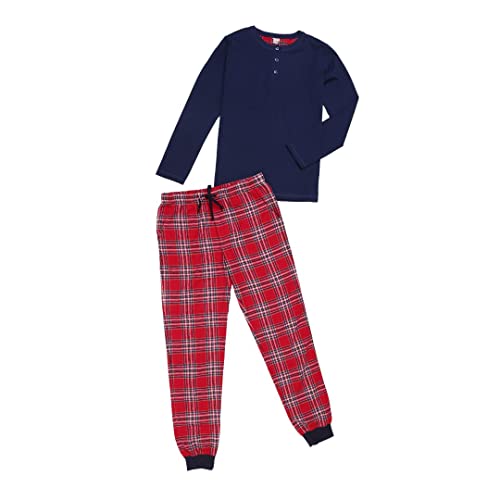 La-V Jungen Schlafanzug Navy-Rot Lang J38/Größe 152/158 von La-V