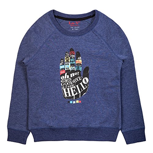 La-V Jungen Sweatshirt Hello Denim/Größe 170/176 von La-V
