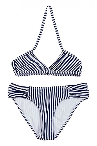 La-V Mädchen Bikini Zweiteilig Gestreift Navy/Größe 152/158 von La-V