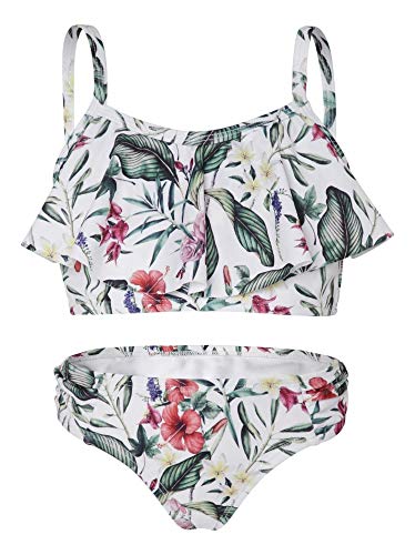 La-V Mädchen Bikini Zweiteilig Hibiscus/Größe 116/122 von La-V