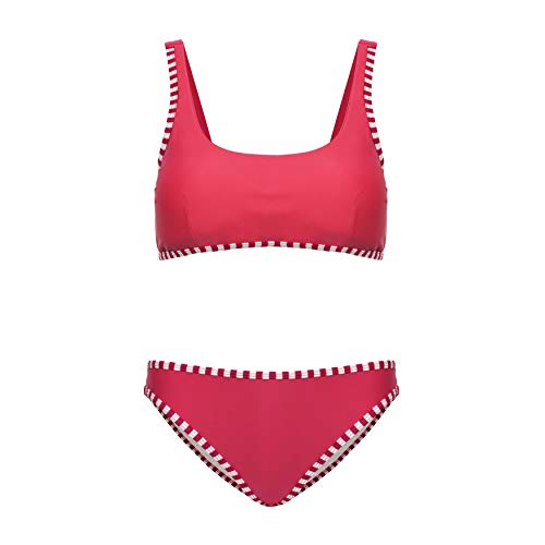 La-V Mädchen Bikini Zweiteilig Korallenrot B197/Größe 140/146 von La-V