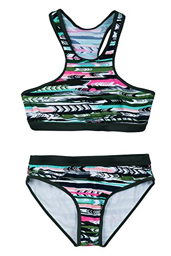 La-V Mädchen Bikini Zweiteilig Sport Multicolour/Größe 152/158 von La-V