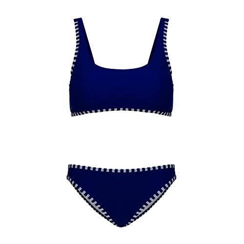 La-V Mädchen Bikini Zweiteilig Tiefblau Gestreift B196/Größe 164/170 La-V Mädchen Bikini Zweiteilig Tiefblau Gestreift B196/Größe 164/170 von La-V