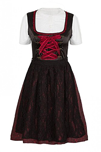 La-V Mädchen Dirndl 3tlg Schwarz/Größe XS von La-V