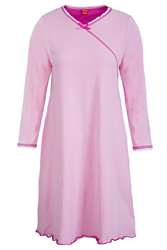 La-V Mädchen Nachthemd Langarm Rose/Größe 140/146 von La-V