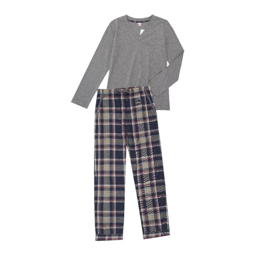 La-V Mädchen Pyjama Grey-Navy MH26/Größe 140/146 von La-V