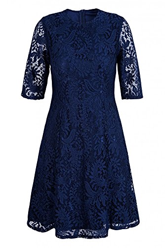 La-V Mädchen Spitzenkleid Blau/Größe 146 von La-V