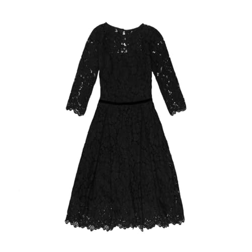 La-V Mädchen Spitzenkleid Saphirschwarz HF134/Größe 152 von La-V