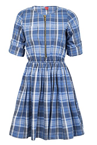 La-V Mädchenkleid blau kariert/Größe 146 von La-V