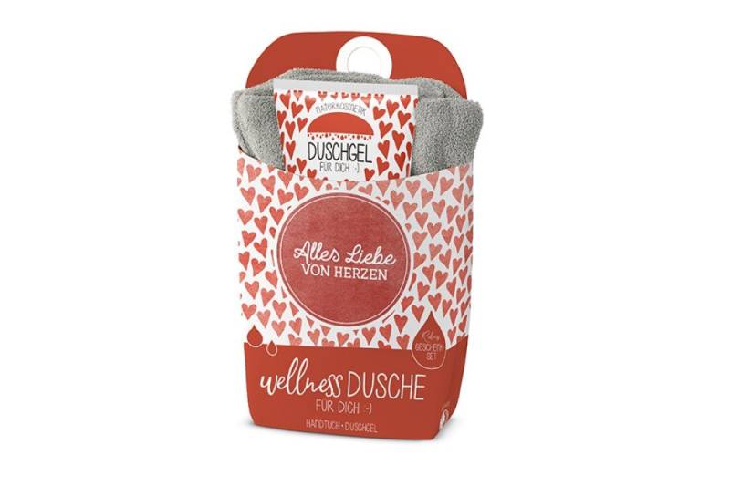 La Vida Geschenk für Dich Duschgel la Vida Wellnessdusche Geschenkset Handtuch + Duschgel, Duftrichtung Lotusblüte von La Vida Geschenk für Dich