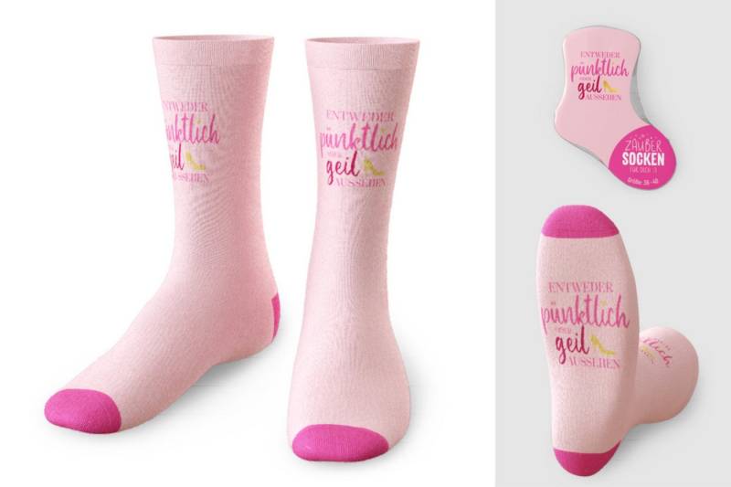 La Vida Geschenk für Dich Freizeitsocken la Vida Damen Socken, Zaubersocken, Kuschelsocken, Größe 36-40 (Packung, 1 Paar) mit lustigen Sprüchen von La Vida Geschenk für Dich