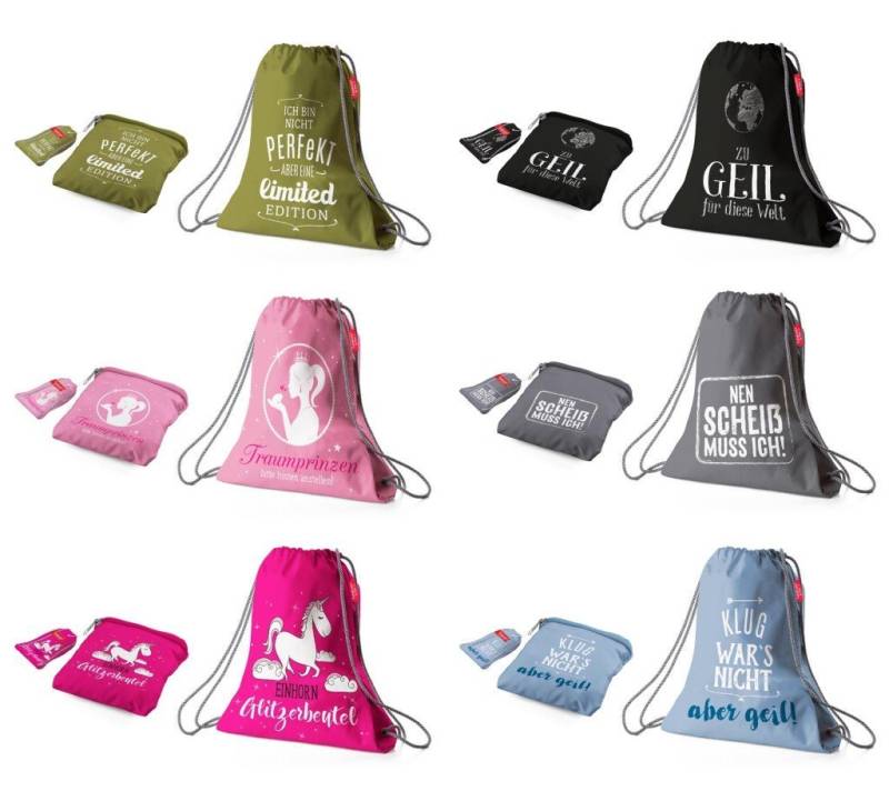 La Vida Turnbeutel Auswahl - la vida Turnbeutel Sportbeutel Rucksack Gymbag Schuhbeutel von La Vida