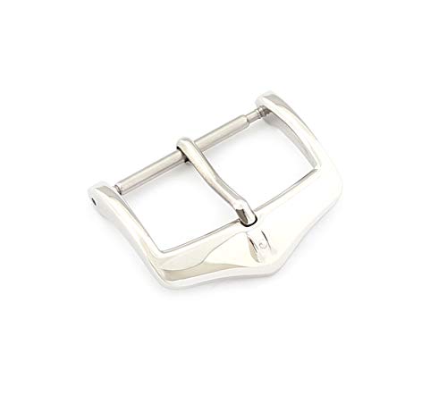 HIRSCH Unisex Dornschließe für Uhrenarmbänder L316 Edelstahl Modell Classic 20 mm Silberfarben, poliert HIRSCH Unisex Dornschließe für Uhrenarmbänder L316 Edelstahl Modell Classic 20 mm Silberfarben, poliert von La-achu
