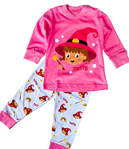 Tatty-Schlafanzug für Kinder, 2-teilig, langärmlig, Schlafanzug, Cartoon-Kleidung von La brujita Tatty