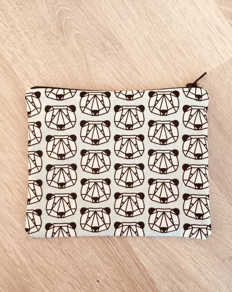 Kit/Beutel Baby Stoff Kind Wasser Grün Panda Muster Kit/Beutel Baby Stoff Kind Wasser Grün Panda Muster von LaBobineAcidulee