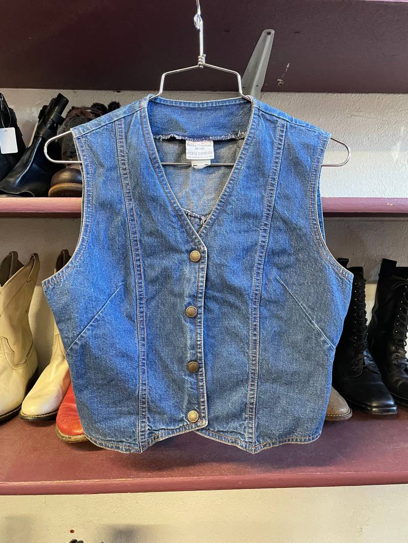 1970S Damen Kurz-Jeans Weste von LaBombaVintage