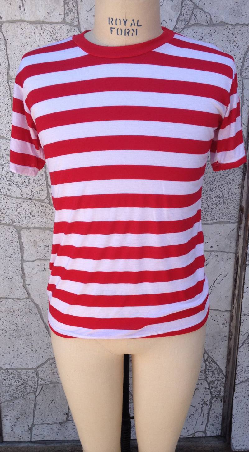 Avalos 50Er Jahre Style T-Shirt/Querstreifen 100% Baumwolle Elvis Presley Rockabilly von LaBombaVintage