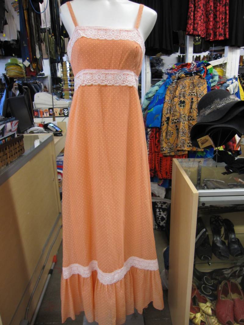 Maxikleid 1960Er Jahre Brautjungfern Kleid Boho Kleidung Frühlingssommer Hochzeit Hippie von LaBombaVintage