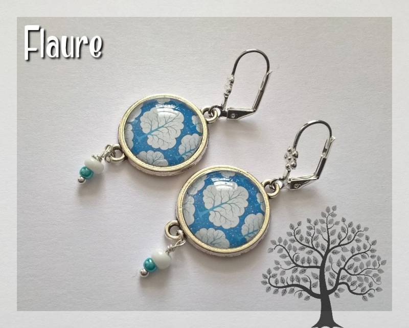 Cabochon Ohrringe "Ein Süßer Traum", Schmuck, Cabochon, Geschenkschmuck von LaBoutiquedeFlaure