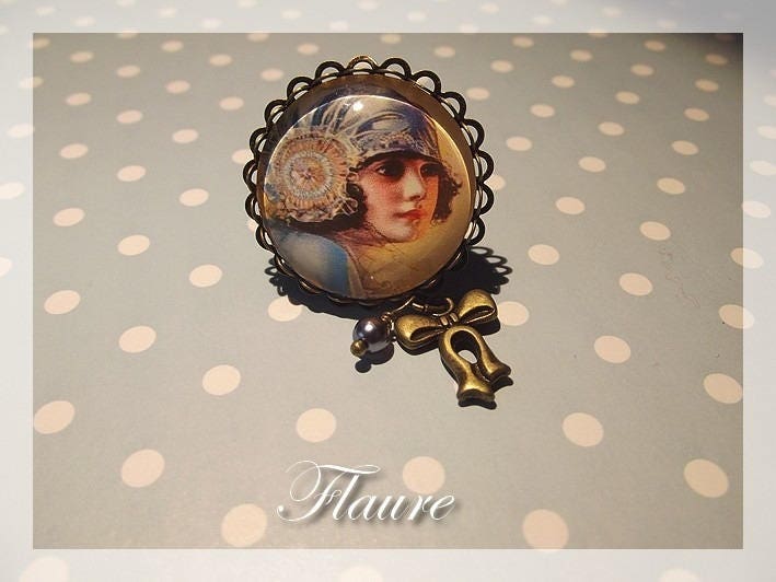 Cabochonring „Ingénue" von LaBoutiquedeFlaure