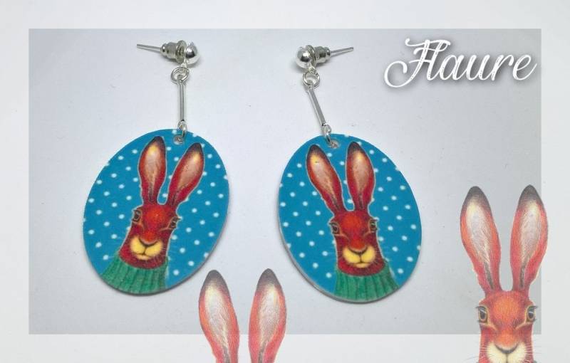 Hasenohrringe, Hasenschmuck, Lustiger Schmuck, Geschenkidee von LaBoutiquedeFlaure