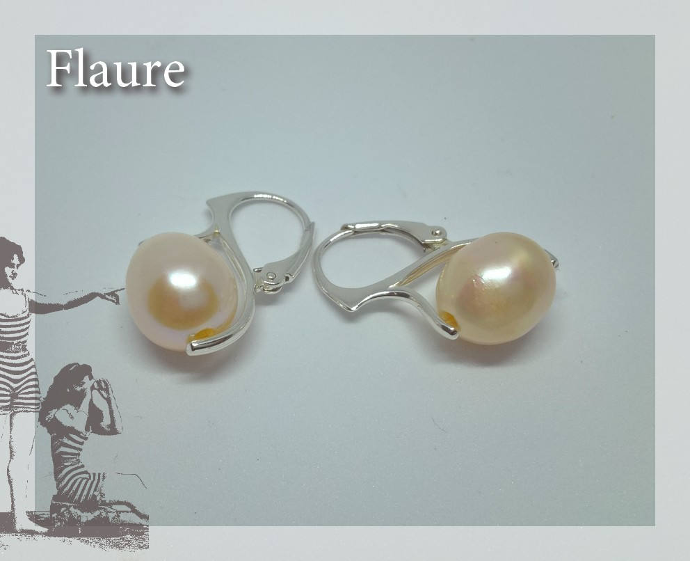 Ohrringe Aus Silber Und Süßwasser-Zuchtperlen, Silberohrringe, Süßwasserperlenschmuck, Geschenkidee, Silberschmuck von LaBoutiquedeFlaure